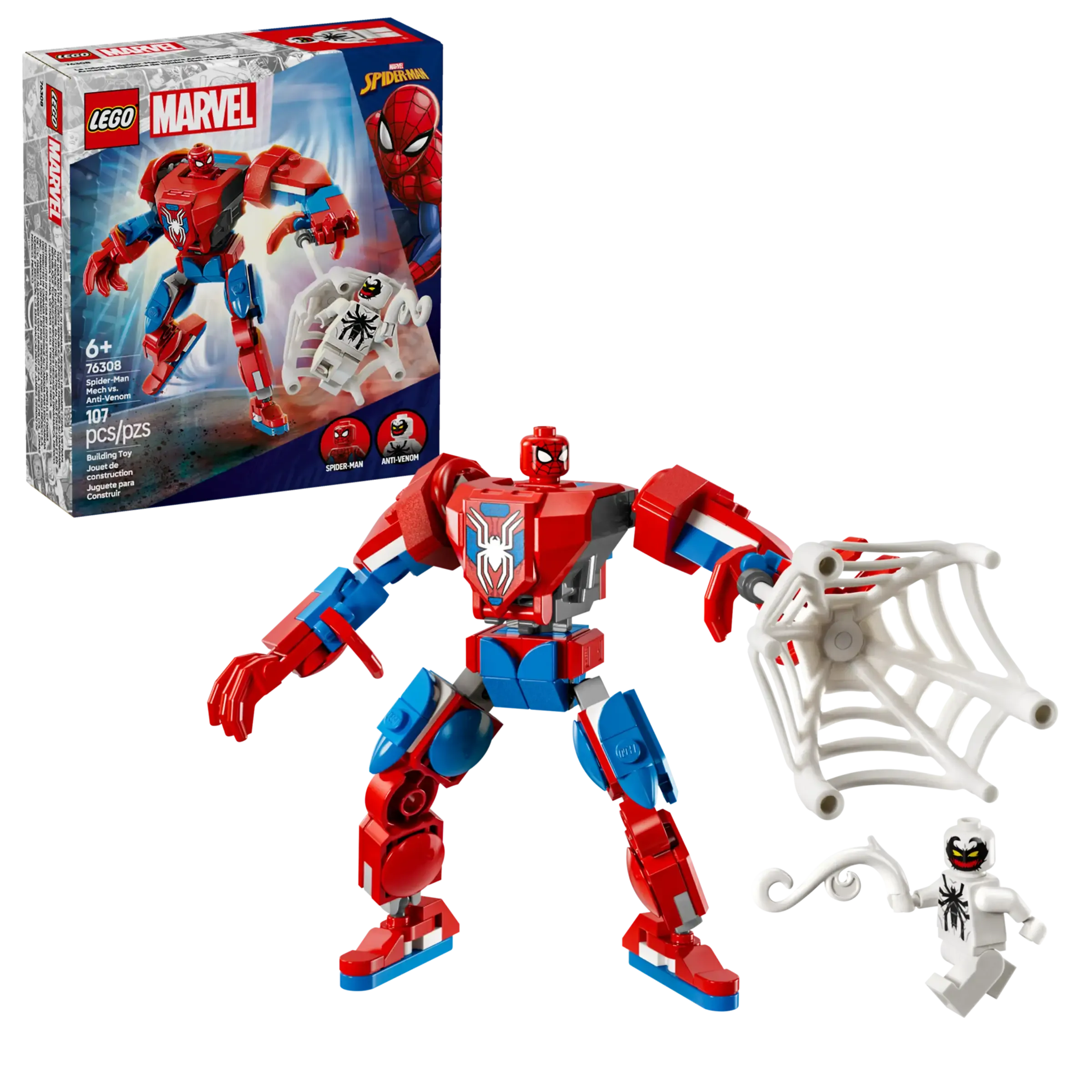LEGO MARVEL 76308 Spider-Man Mech vs. Anti-Venom