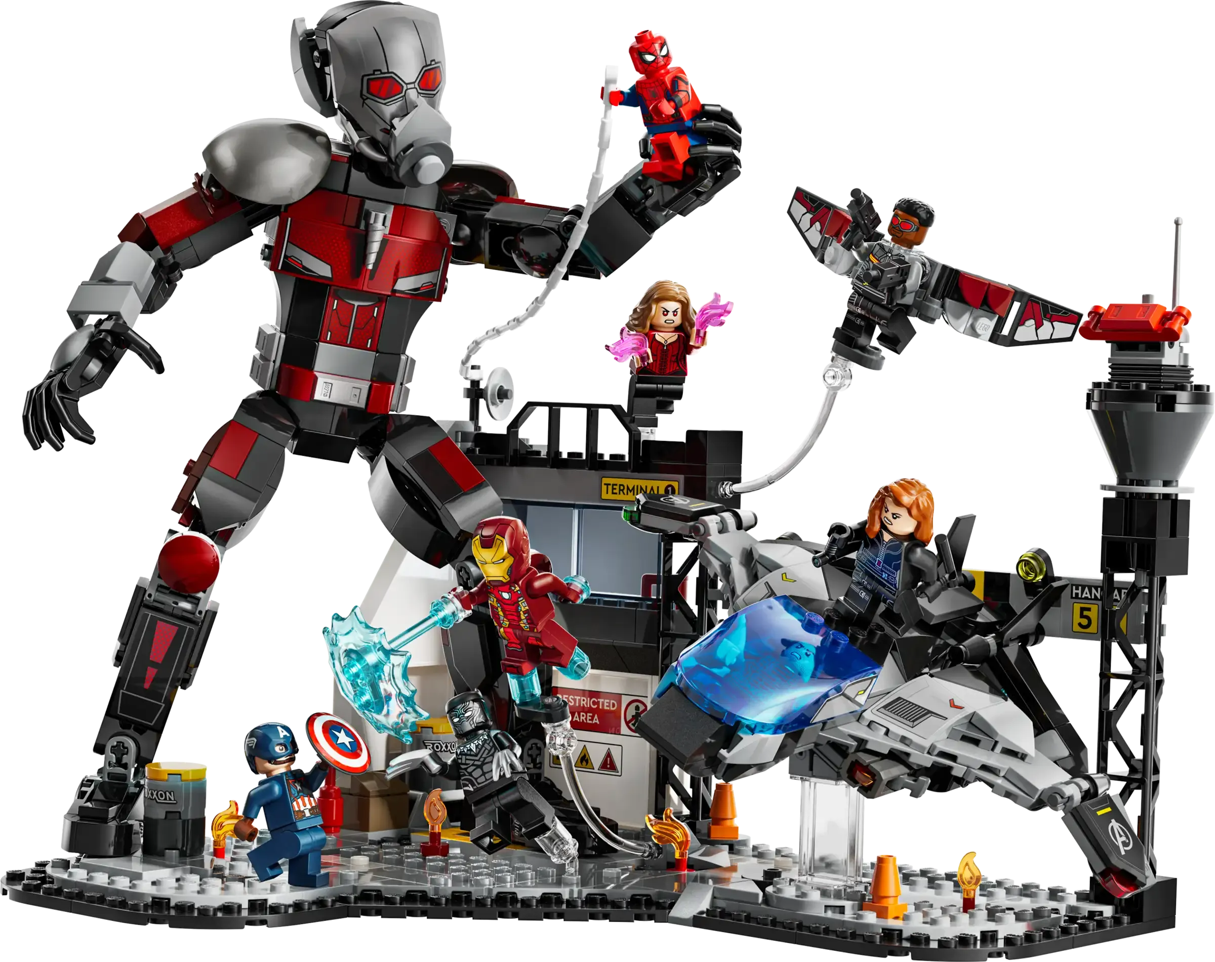 LEGO MARVEL 76314 Captain America: Civil War Action Battle