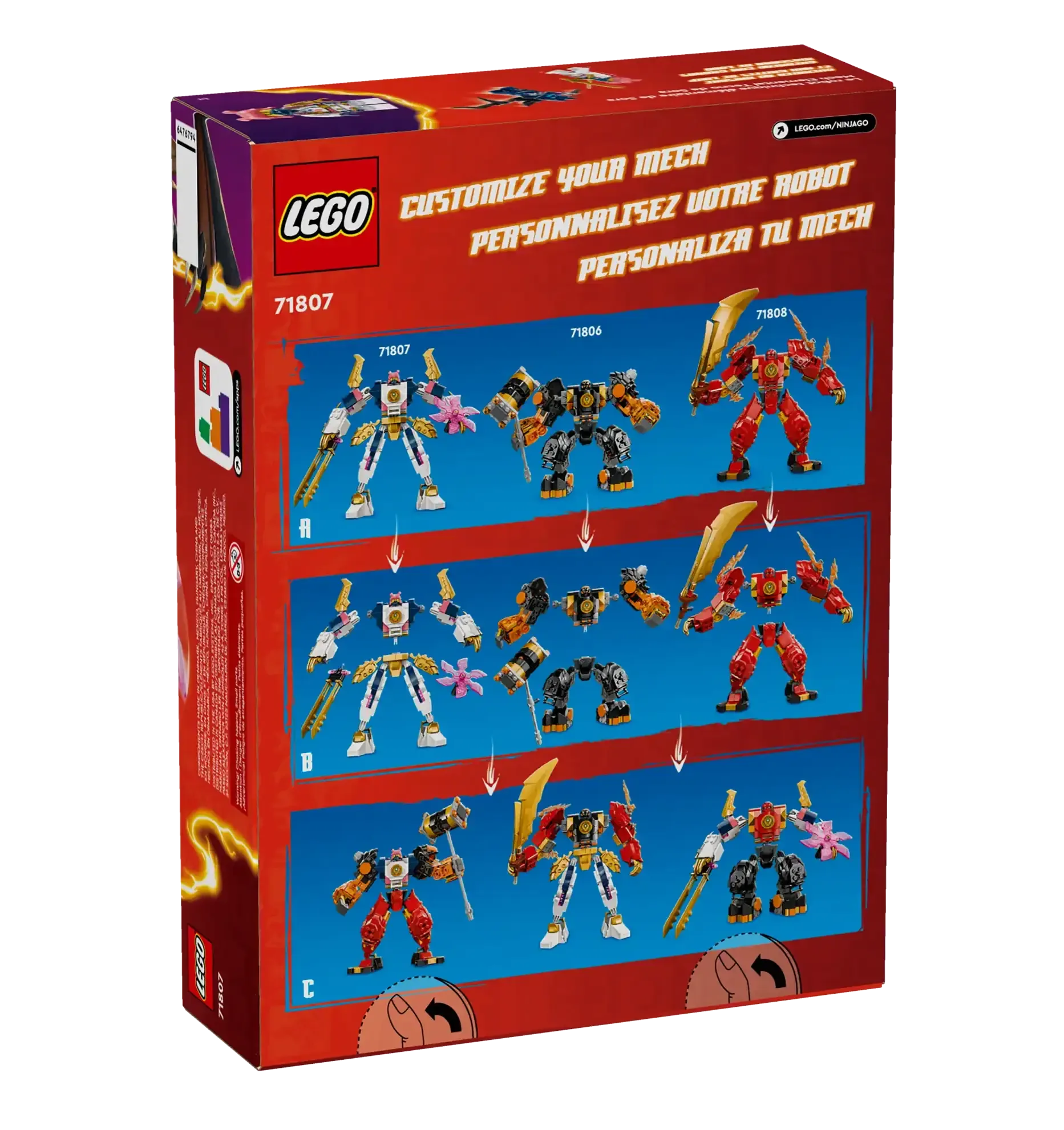 LEGO NINJAGO 71807 Sora's Elemental Tech Mech