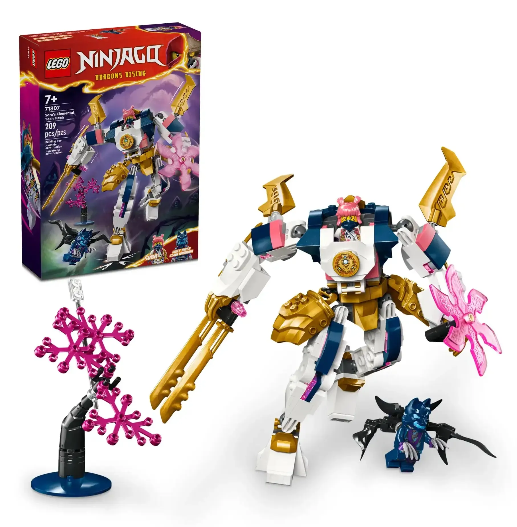 LEGO NINJAGO 71807 Sora's Elemental Tech Mech