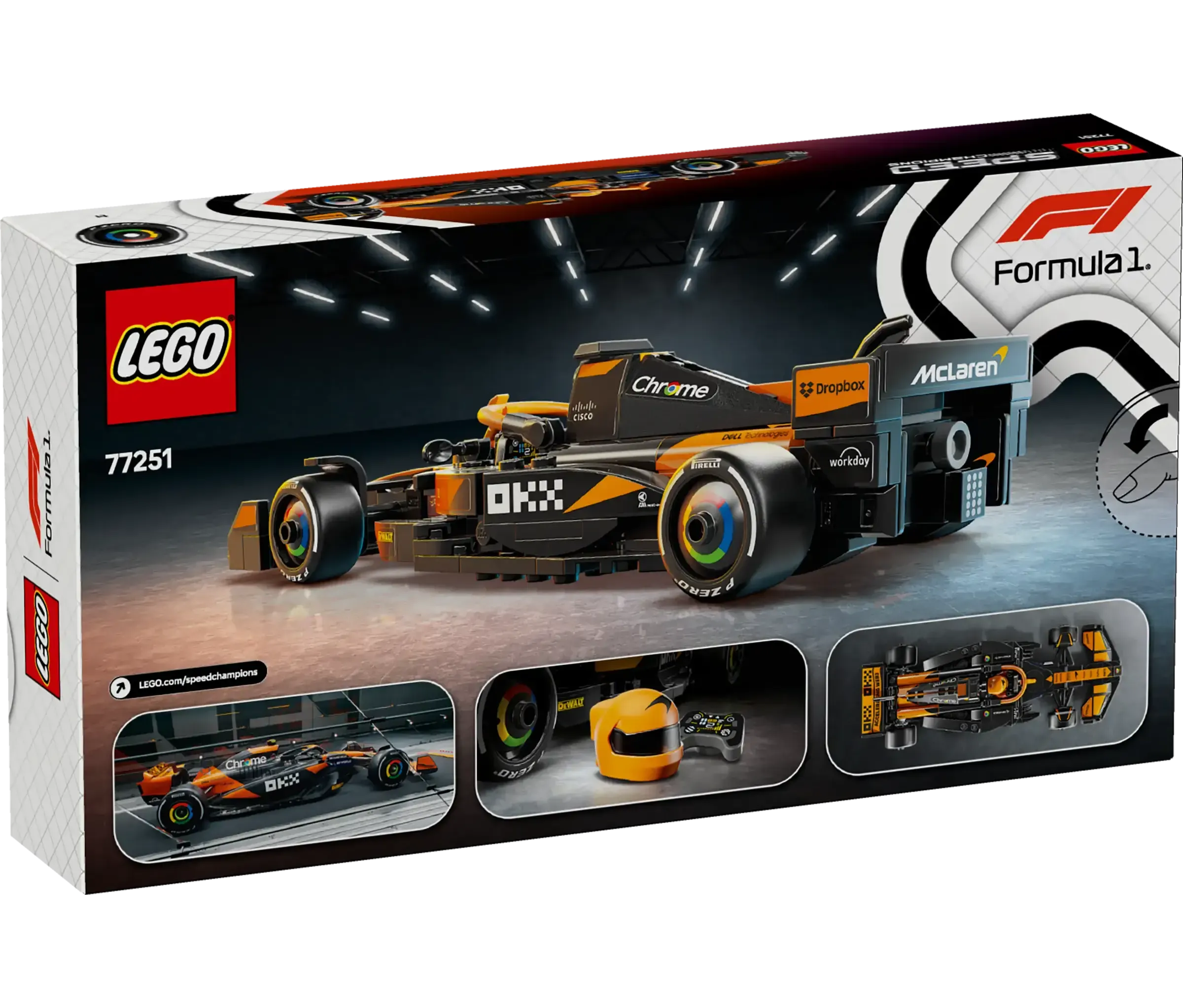 LEGO SPEED CHAMPIONS 77251 McLaren F1 Team MCL38 Race Car