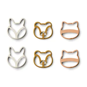 Liewood Karina Pancake Shape Set | Animal Sandy Mix