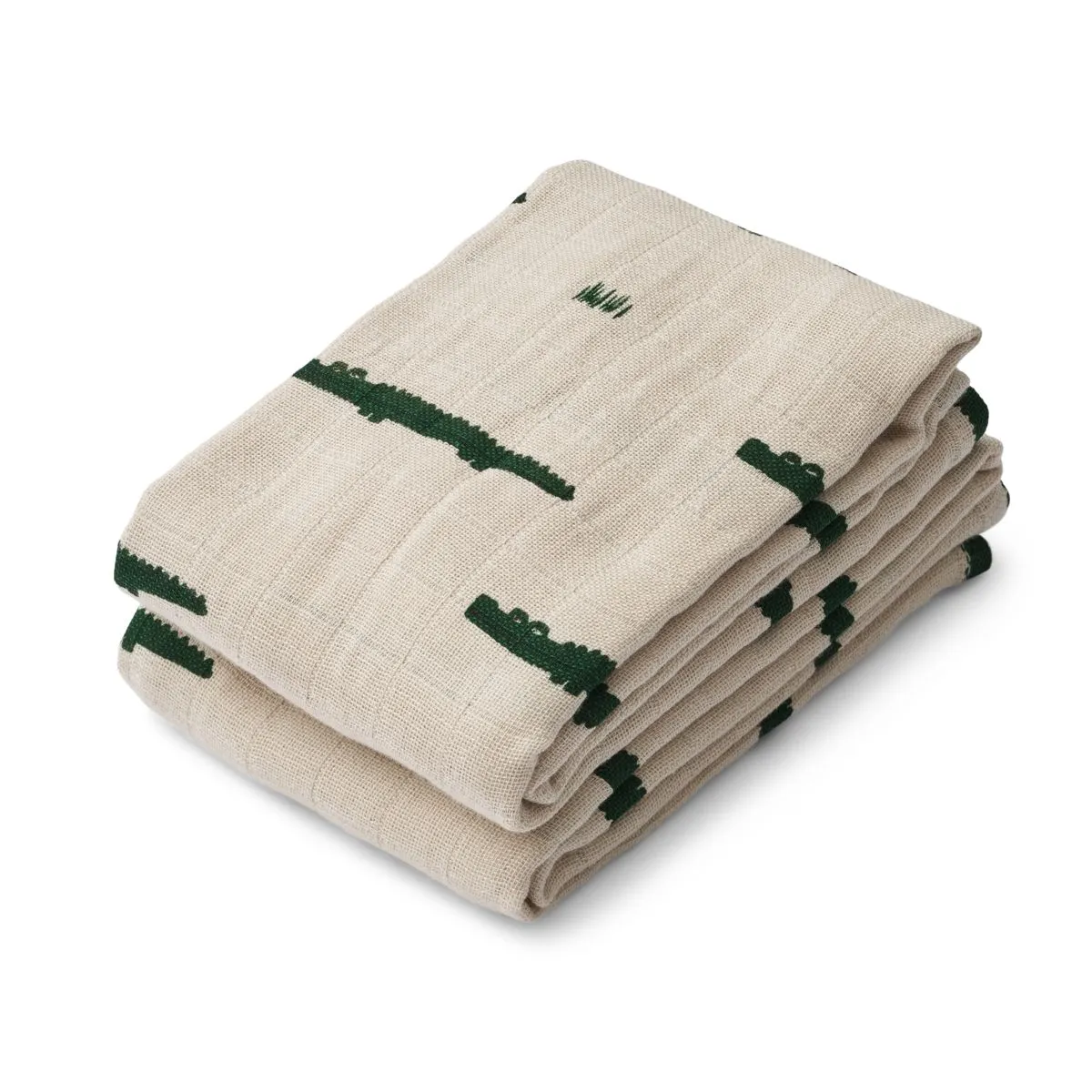 Liewood Lewis Muslin Cloth - Carlos Croc 2 Pack