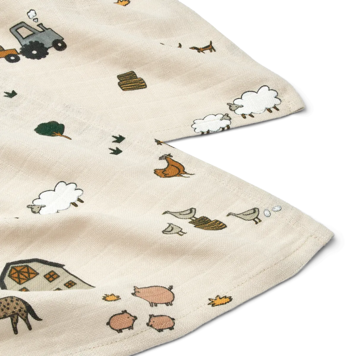 Liewood Lewis Muslin Cloth - Farm 2 Pack