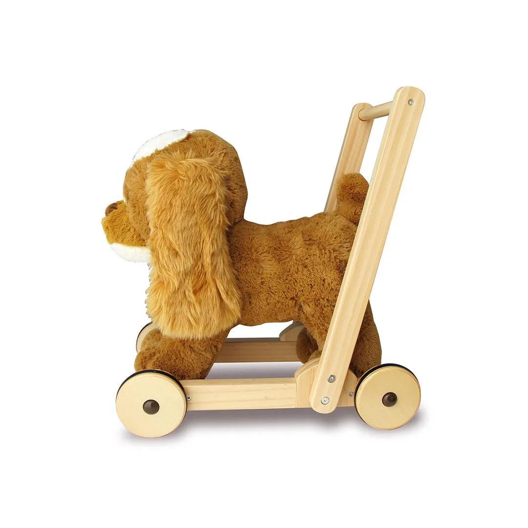 Little Bird Told Me Peanut Pup Baby Walker / Push Along - Brown