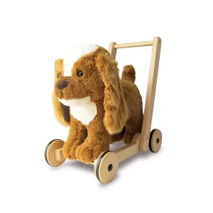 Little Bird Told Me Peanut Pup Baby Walker / Push Along - Brown