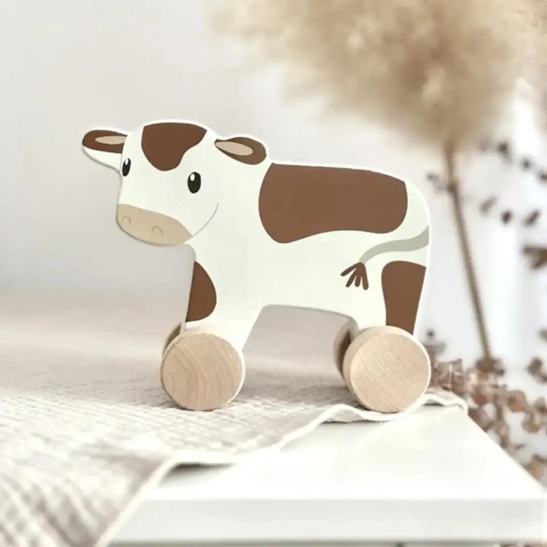 Little Dutch Wooden Pull-Along - Cow