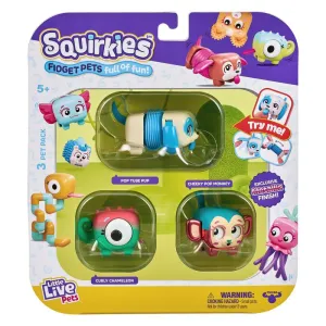 Little Live Pets Squirkies Fidget Pets 3 Pack Series 1 Metallic Cheeky Monkey