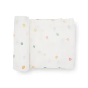 Little Unicorn Single Cotton Muslin Swaddle | Party Dots