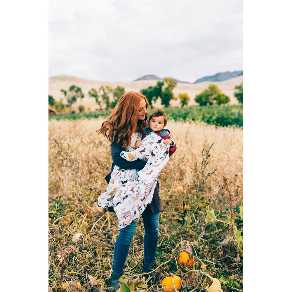 Little Unicorn Single Cotton Muslin Swaddle | Woof