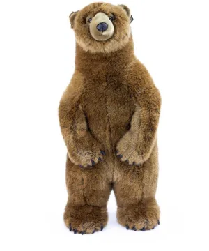 Living Nature Giant 100cm Standing Grizzly Bear Plush