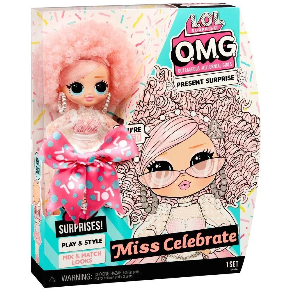 L.O.L. Surprise! OMG Present Surprise Miss Celebrate Fashion Doll