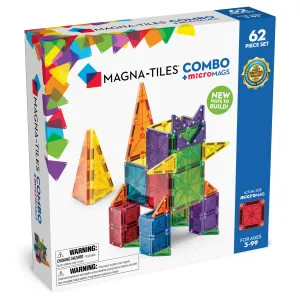 MAGNA-TILES Combo   Micromags 62pc Set