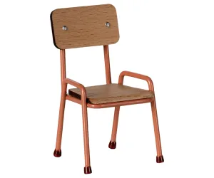 Maileg Chair Mouse Coral SS25: NEW ARRIVAL