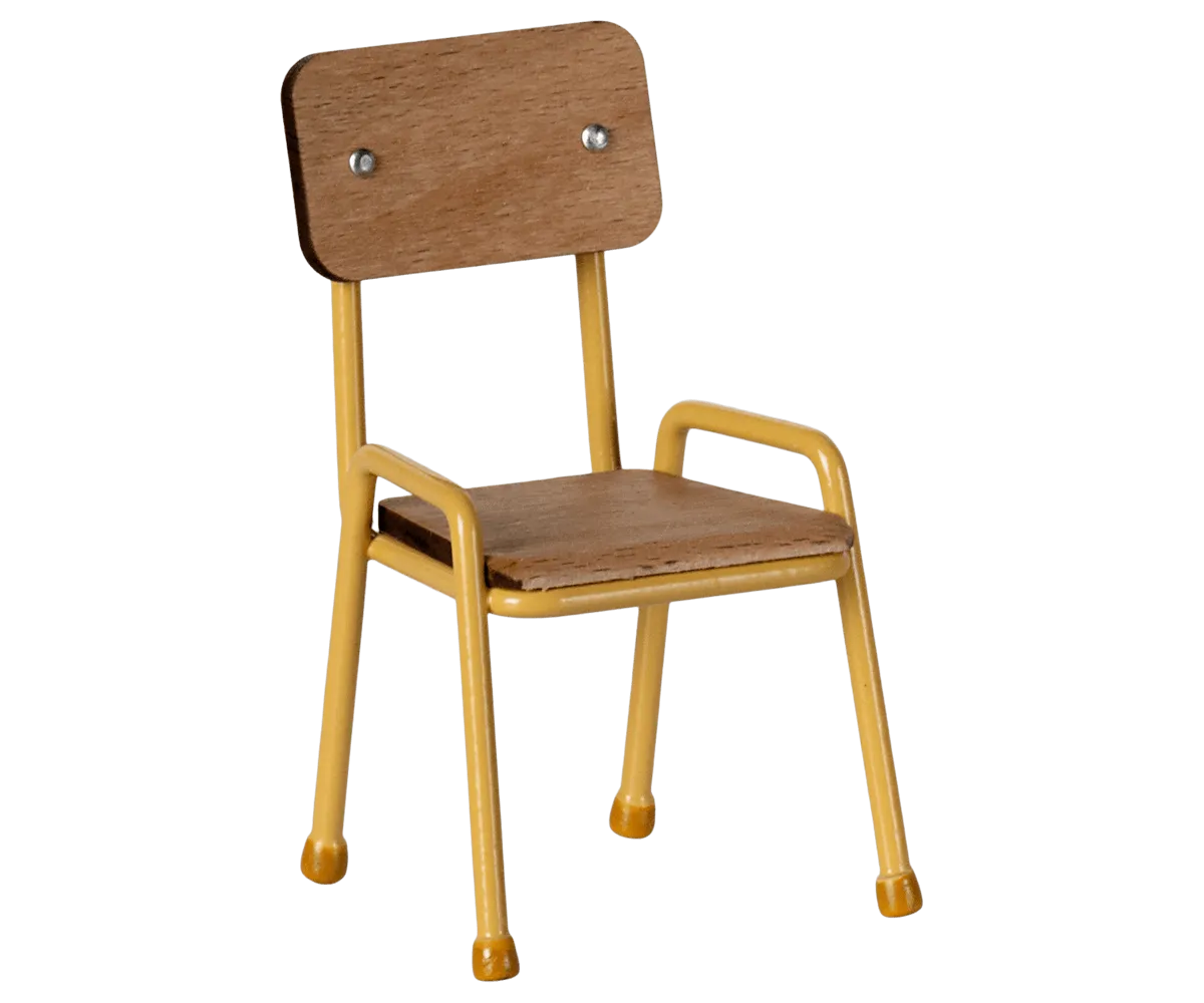 Maileg Chair Mouse Yellow SS25: NEW ARRIVAL