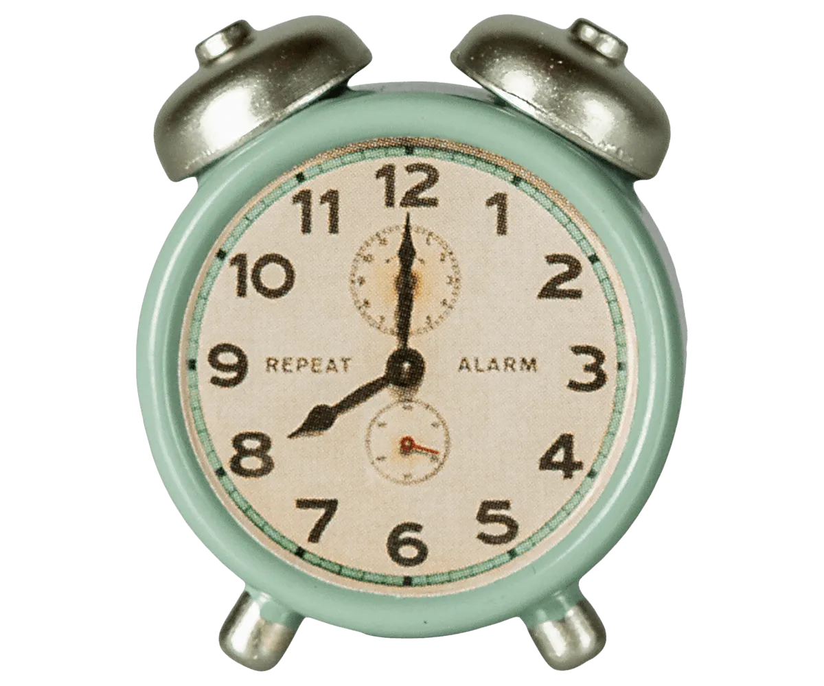 Maileg Clock Mint Green SS25: NEW ARRIVAL