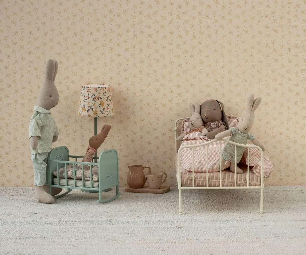 Maileg Cradle My Sized, Powder Pink Cot SS25: NEW ARRIVAL