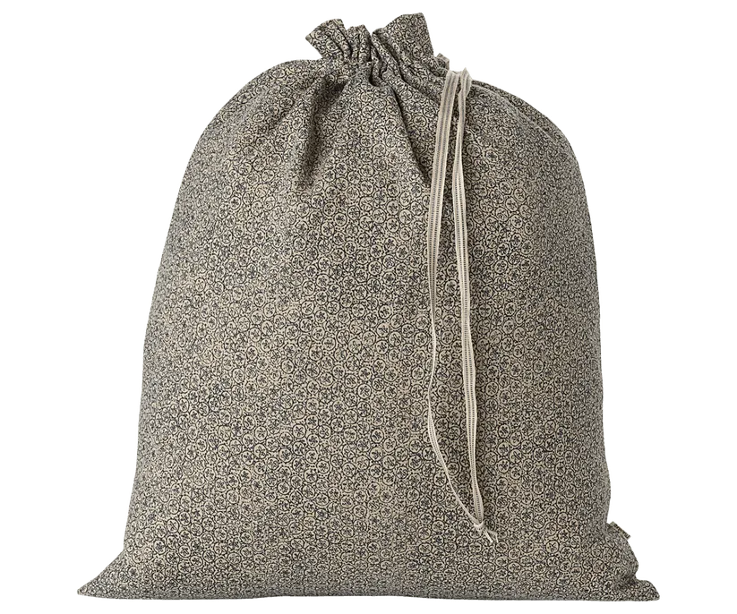 Maileg Fabric Bag Plumeria Sand/Petrol SS2025: NEW ARRIVAL