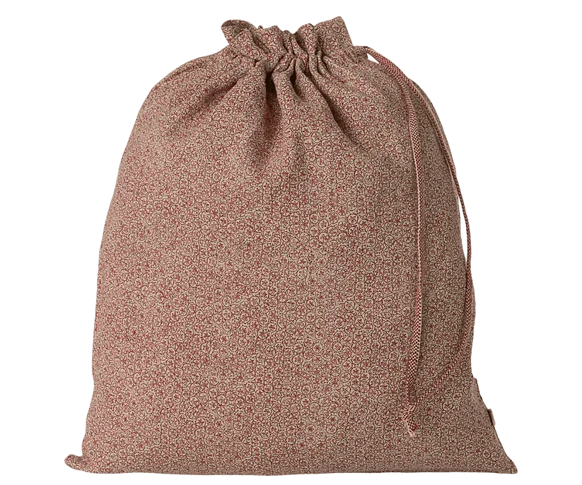 Maileg Fabric Bag Plumeria Sand/Red SS2025 NEW ARRIVAL