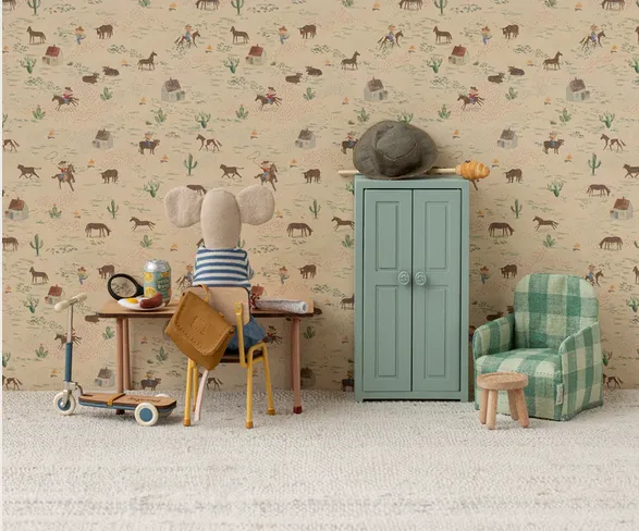 Maileg Furniture MOUSE - Kick Board Scooter BLUE