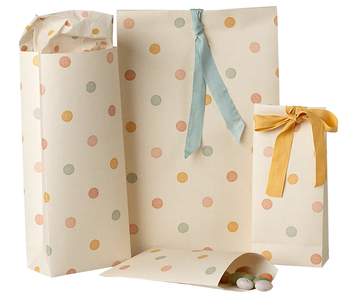Maileg Gift Bag Multi Dots Mini SS25: NEW ARRIVAL