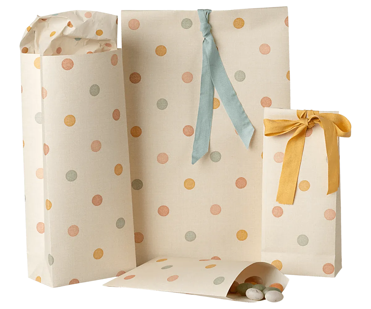 Maileg Gift Bag Multi Dots SS25 PREORDER: NEW ARRIVAL