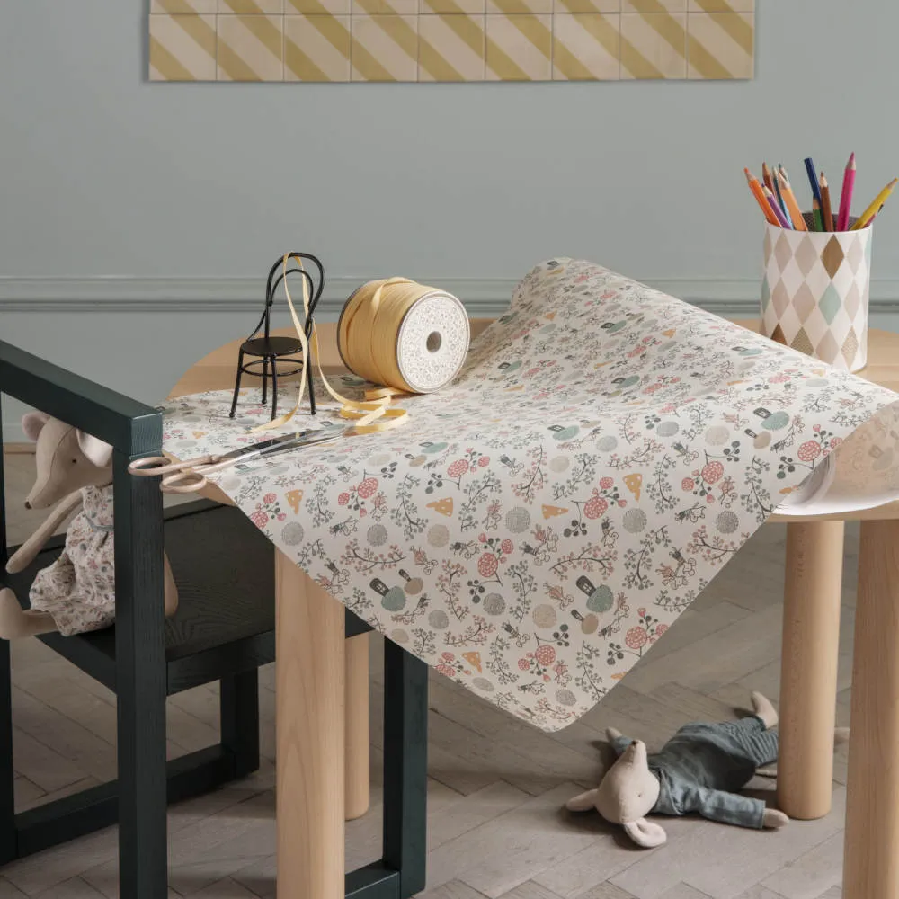 Maileg Gift Wrap Roll | Mice Party 10m