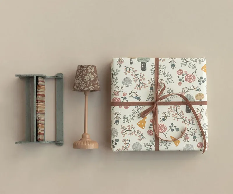 Maileg Gift Wrap Roll | Mice Party 10m