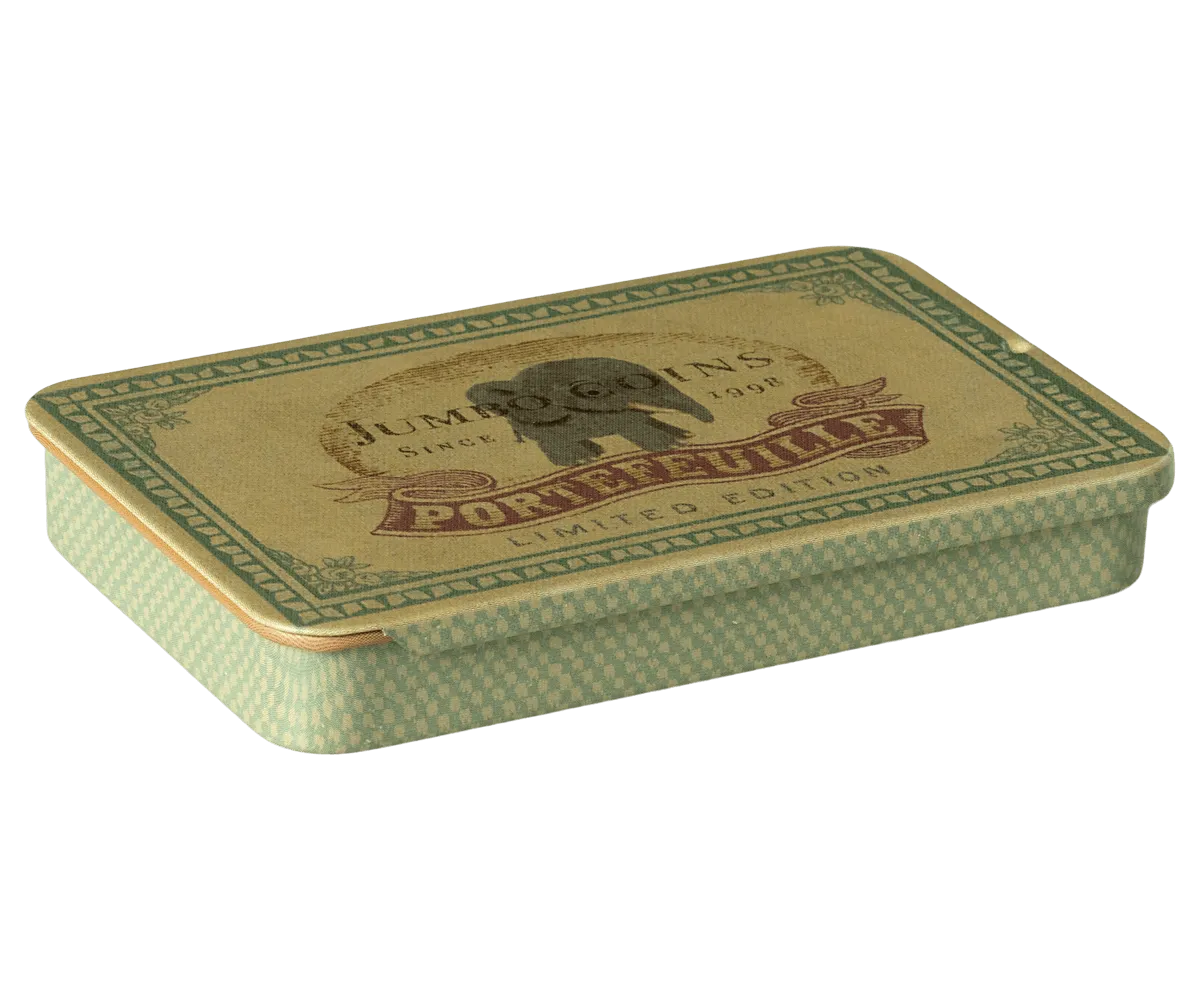 Maileg Metal Box With Sliding Lid Jumbo Coins FW24 NEW ARRIVAL