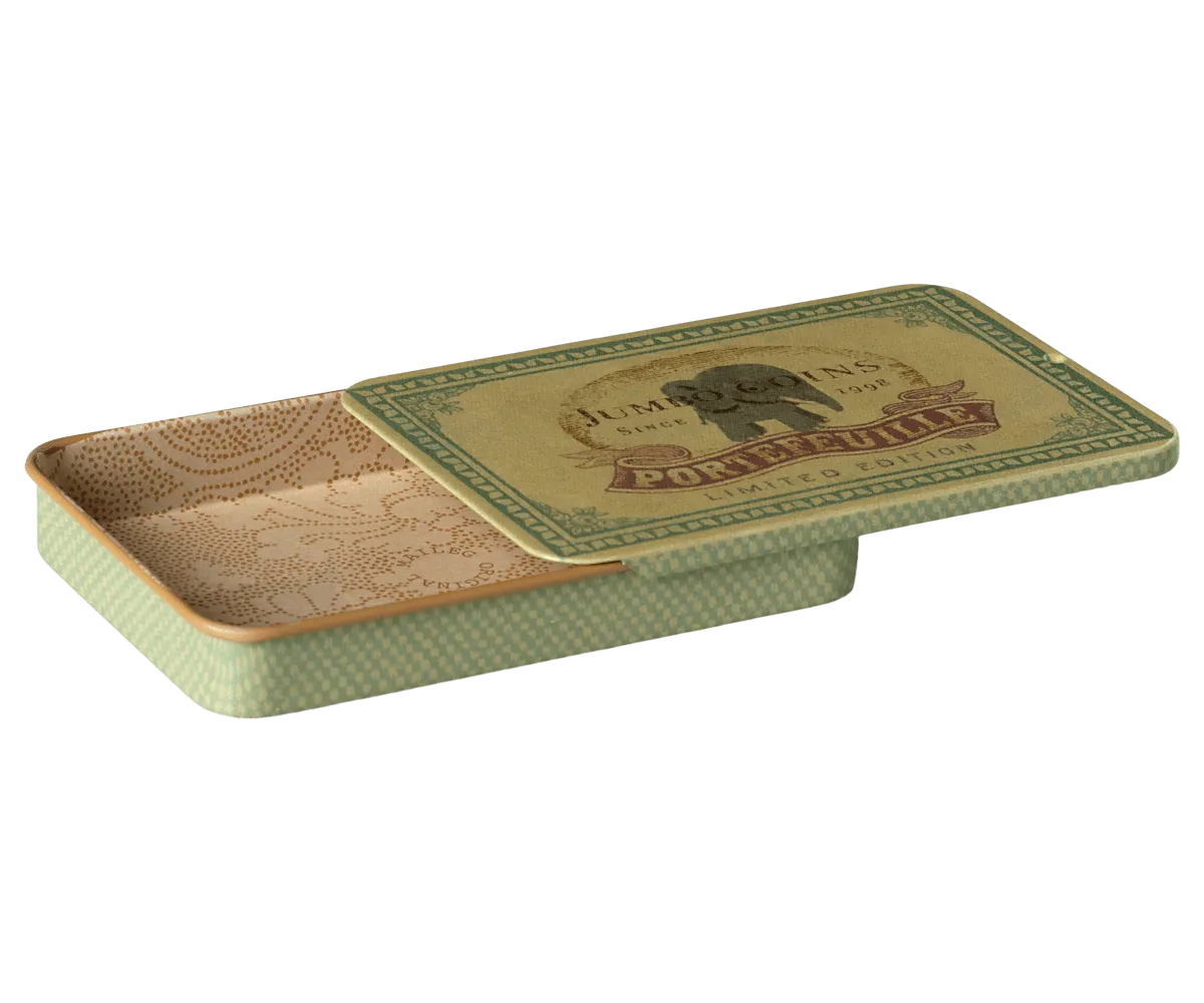 Maileg Metal Box With Sliding Lid Jumbo Coins FW24 NEW ARRIVAL