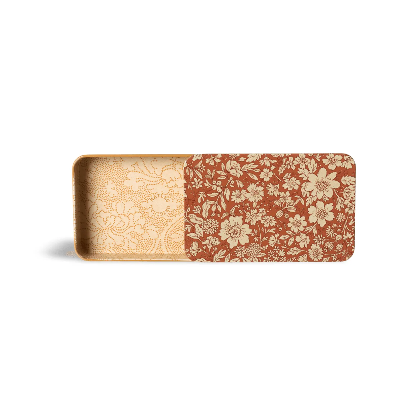 Maileg Metal Box With Sliding Lid Red Blossom Flowers FW24 NEW ARRIVAL