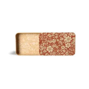 Maileg Metal Box With Sliding Lid Red Blossom Flowers FW24 NEW ARRIVAL