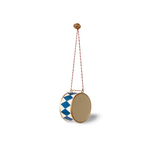 Maileg Metal Drum Ornament Large Dark Blue FW24 NEW ARRIVAL