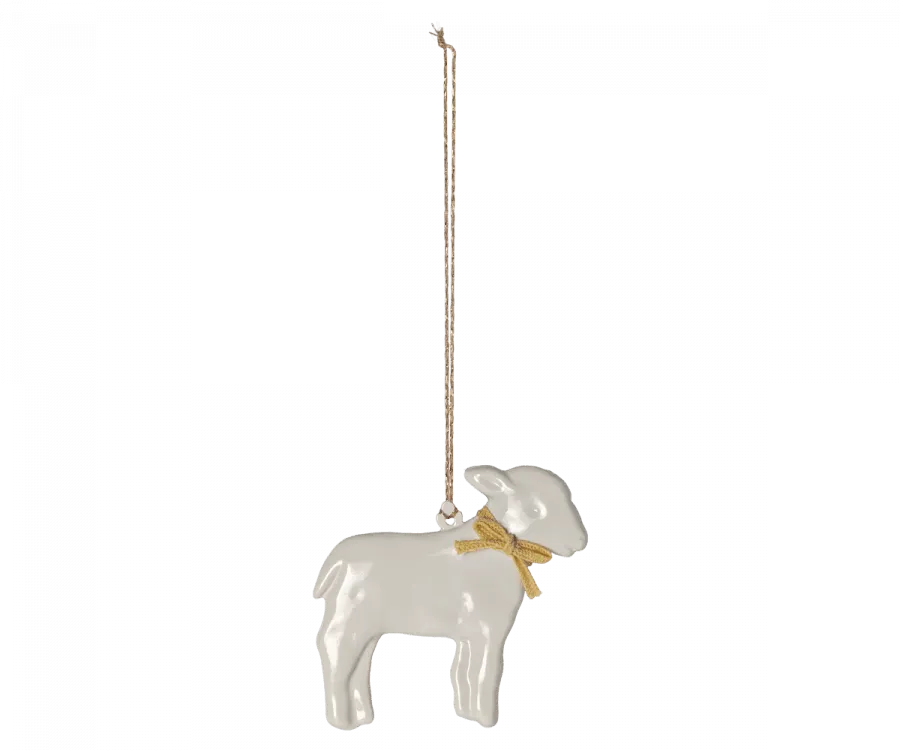 Maileg Metal Lamb Ornament Yellow: SOLD OUT
