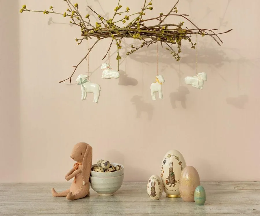 Maileg Metal Lamb Ornament Yellow: SOLD OUT