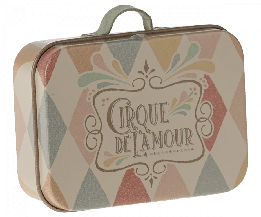Maileg Micro Suitcase Tin Harlequin 2024 NEW ARRIVAL BACK SOON