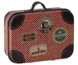 Maileg Micro Suitcase Tin Red: 2024 NEW ARRIVAL