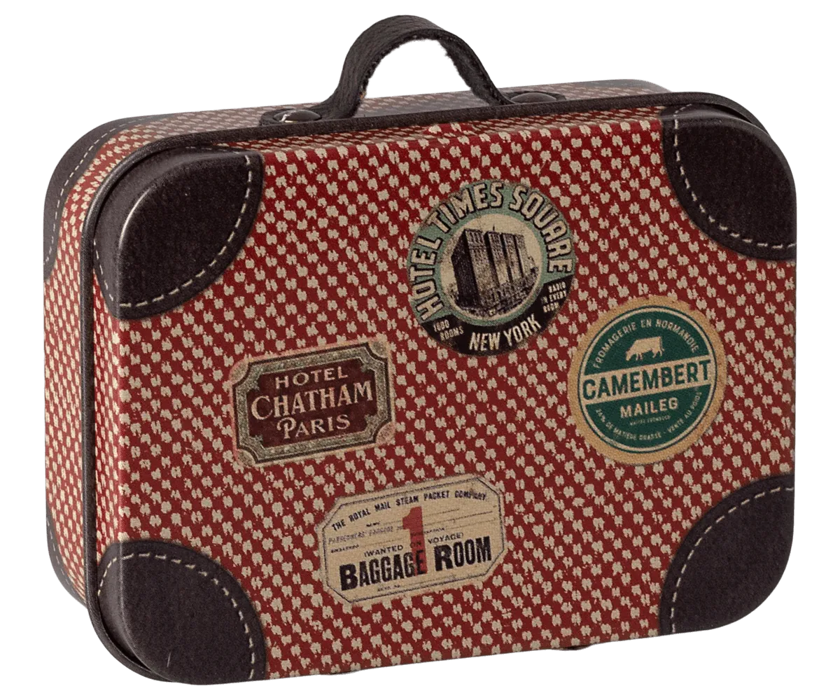 Maileg Micro Suitcase Tin Red: 2024 NEW ARRIVAL