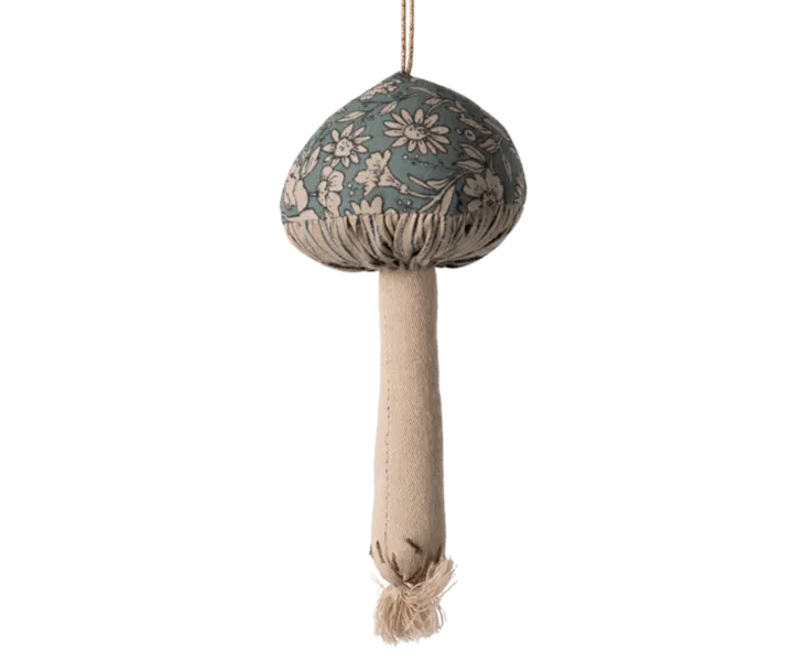 Maileg Mushroom Ornament Blossom Green FW24 NEW ARRIVAL