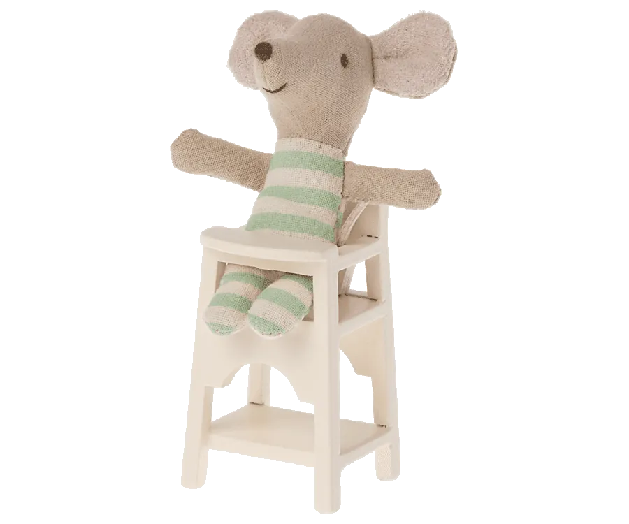 Maileg New High Chair for Mice, Off White: BACK IN STOCK