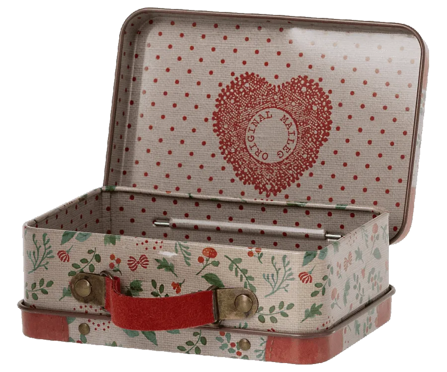 Maileg New Metal Suitcase Holly: LAST TW0