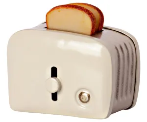 Maileg New Toaster with Bread  Off White Bunny/ Teddy Size 1-6 scale