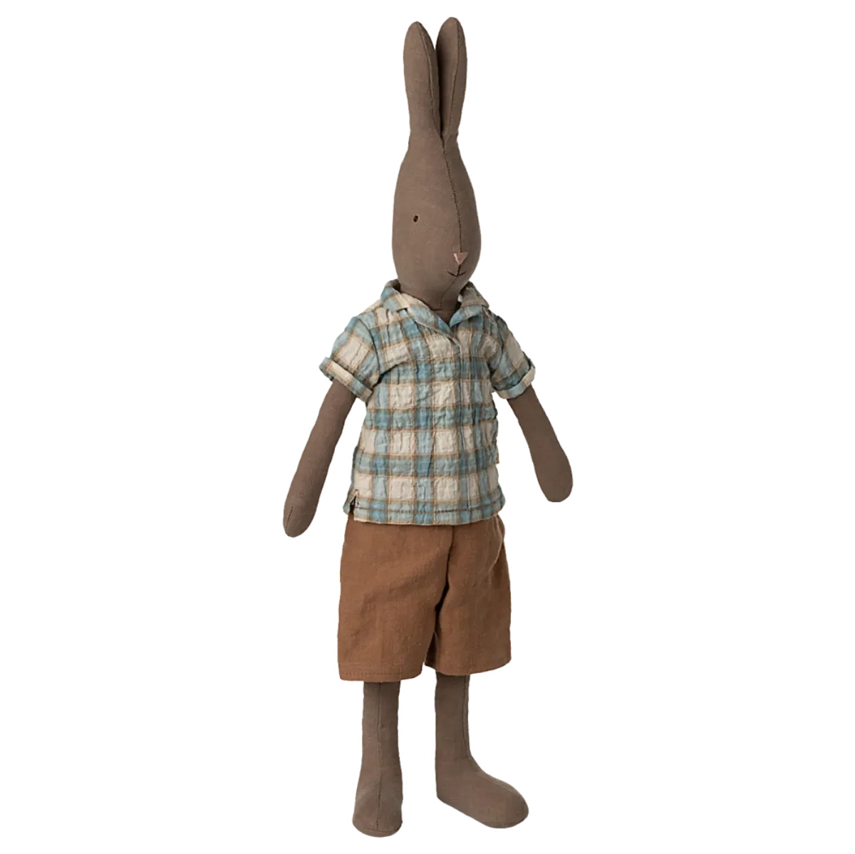 Maileg Rabbit in Checker Shirt, Size 3