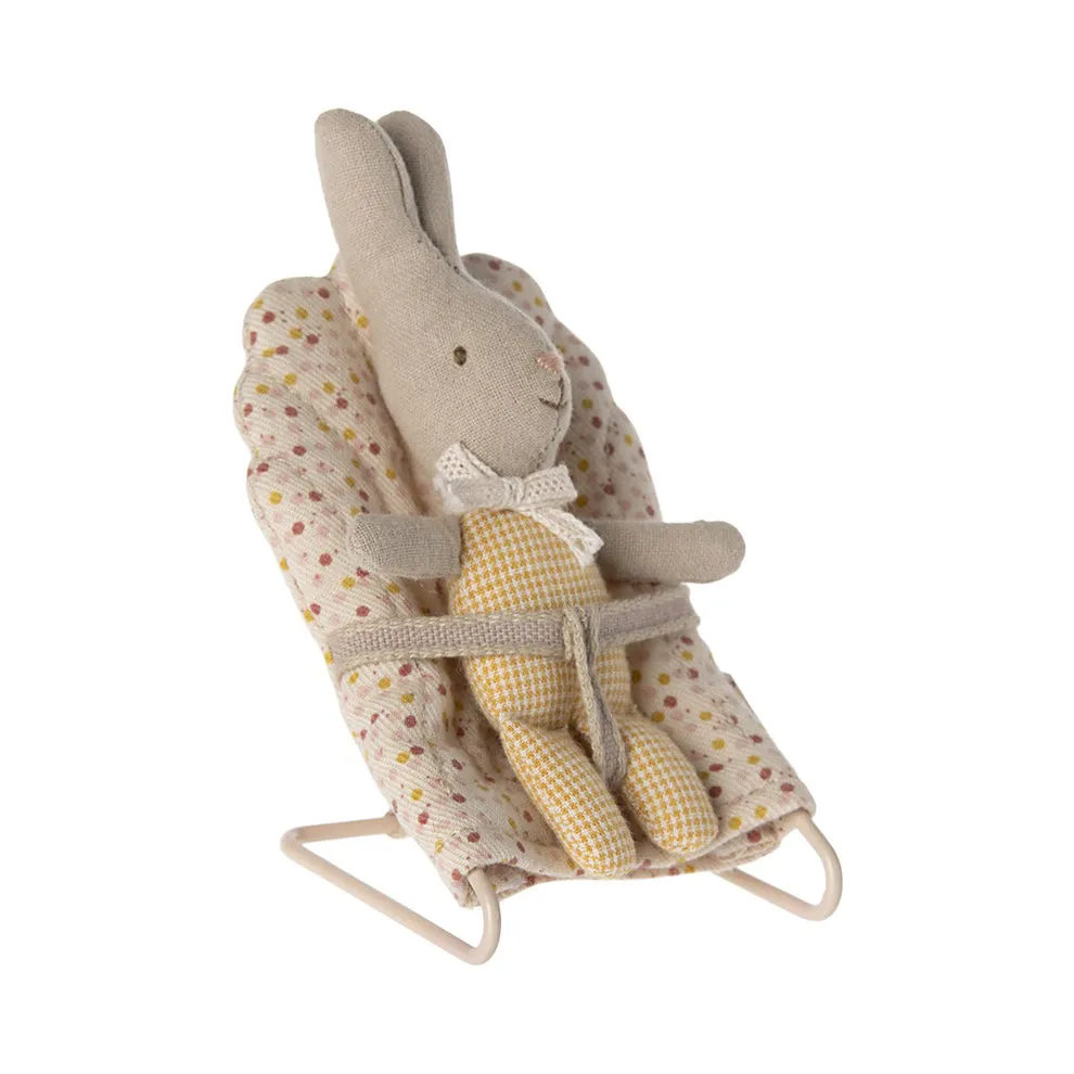 Maileg Rabbit, My - Yellow Check