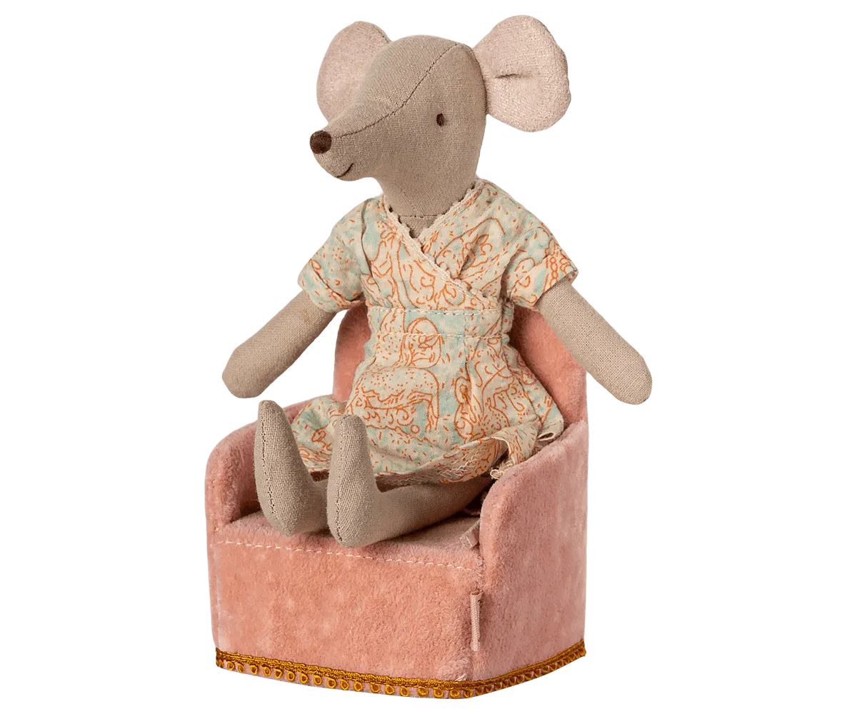 Maileg Rose Pink Folding Chair SS25 NEW ARRIVAL