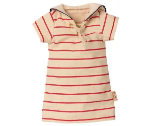Maileg Size 2 Bunny Rabbit Striped Sailor Dress: LAST CHANCE