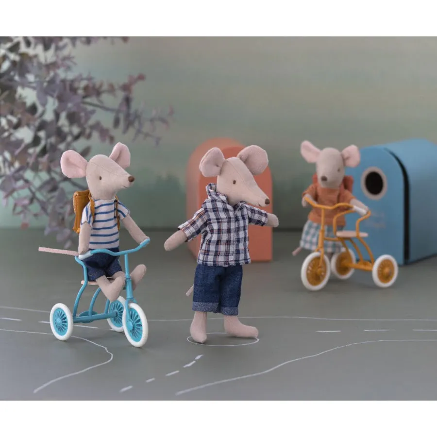 Maileg Tricycle Mouse, Big Brother with Bag