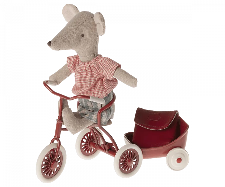 Maileg Tricycle Mouse Big Sister Red