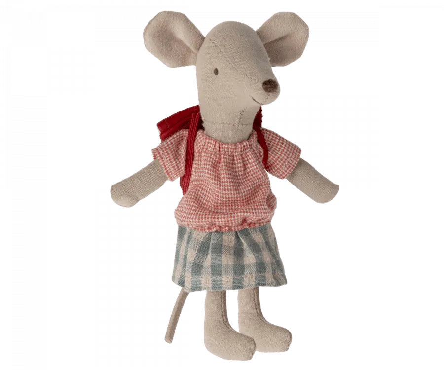 Maileg Tricycle Mouse Big Sister Red