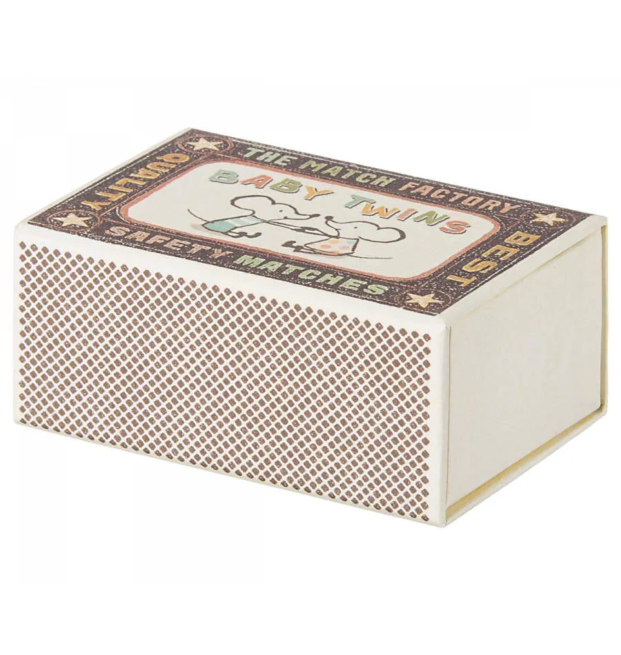 Maileg | Twins Baby Mice in Matchbox